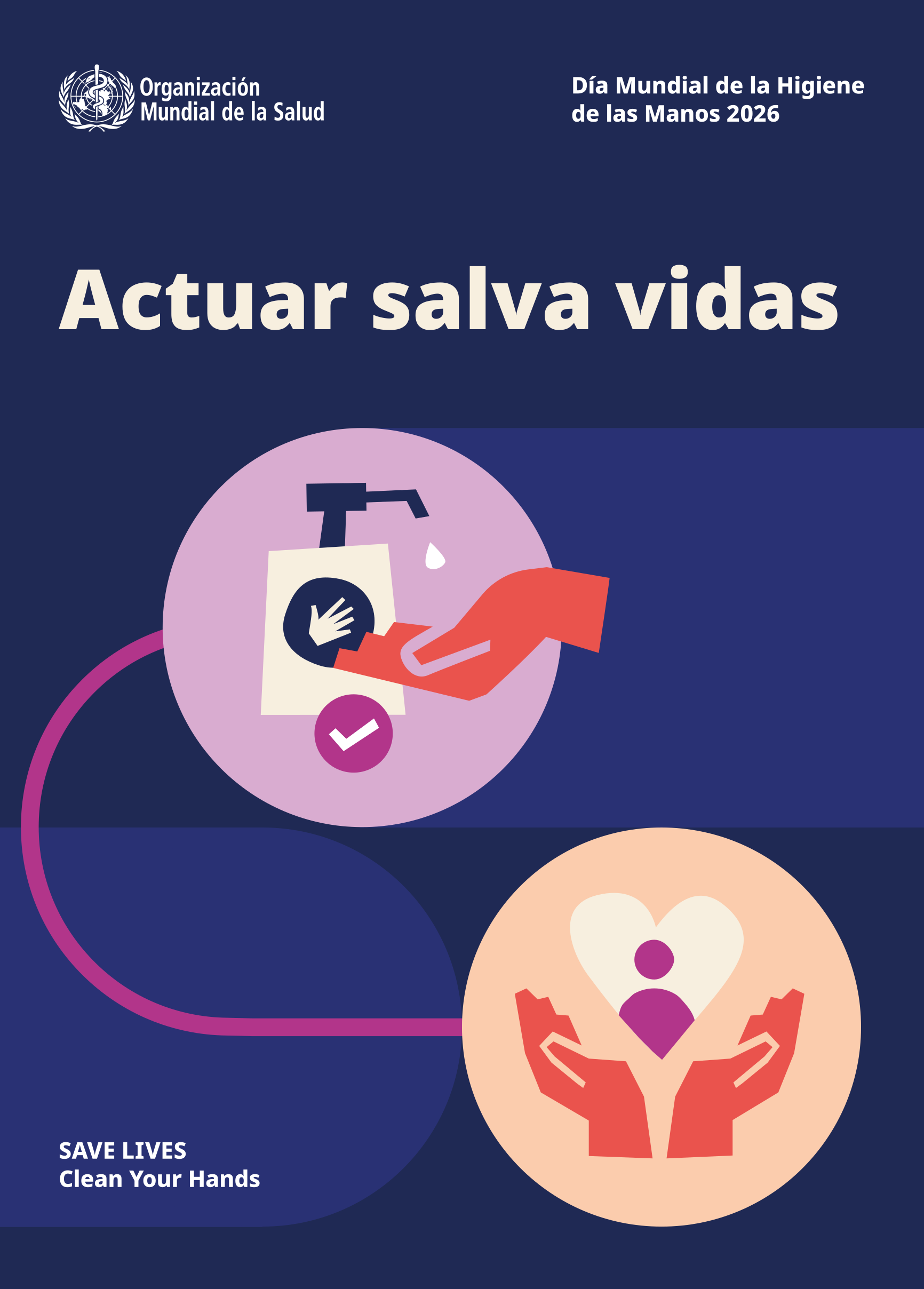Cartel Día Mundial de la Higiene de las Manos 2026 — OMS