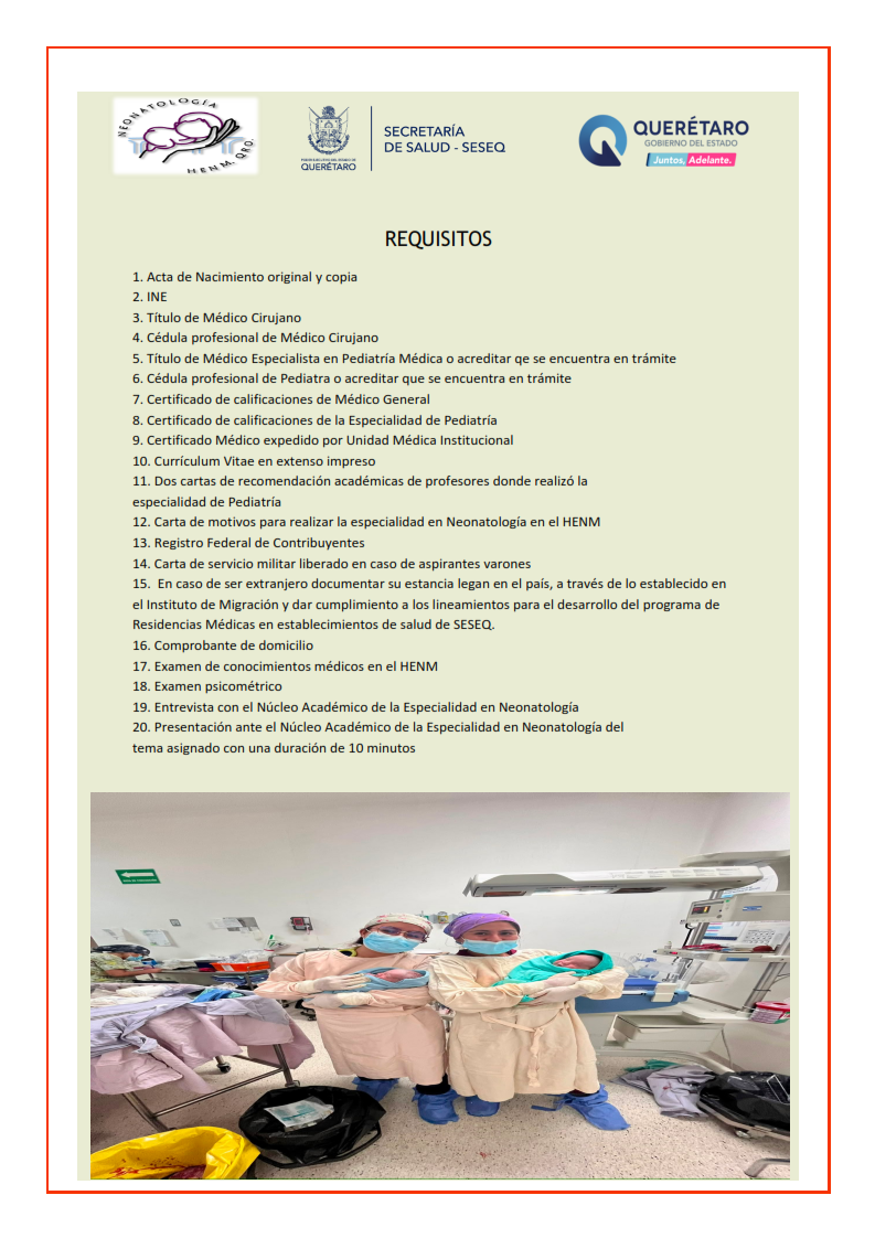 Proceso de Selección de Neonatología